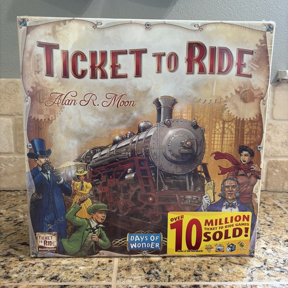 Days of Wonder Ticket To Ride Alan R Moon Adventure Board Game NEW SEALED BOX